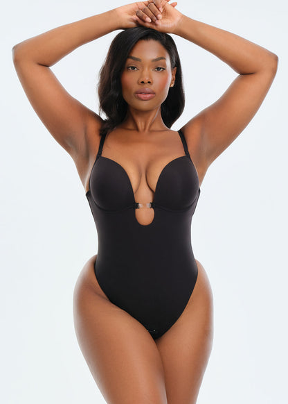 BraSculpt Backless Plunge Bodysuit