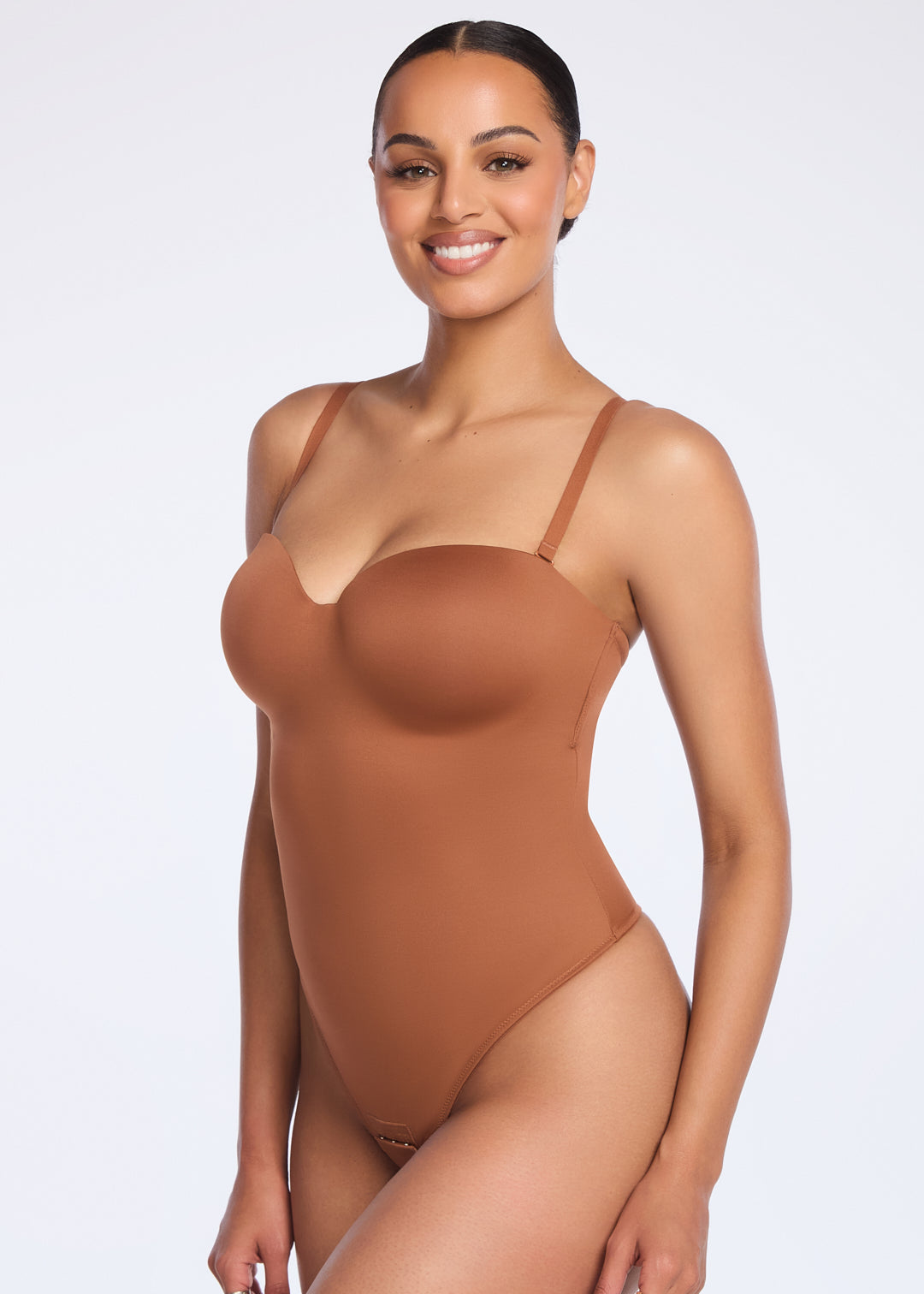 BraSculpt Strapless Bodysuit Thong