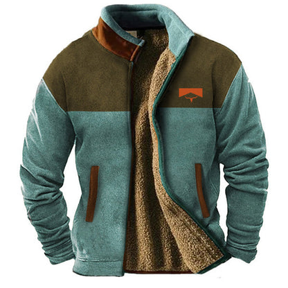 Casual fleece jack voor mannen