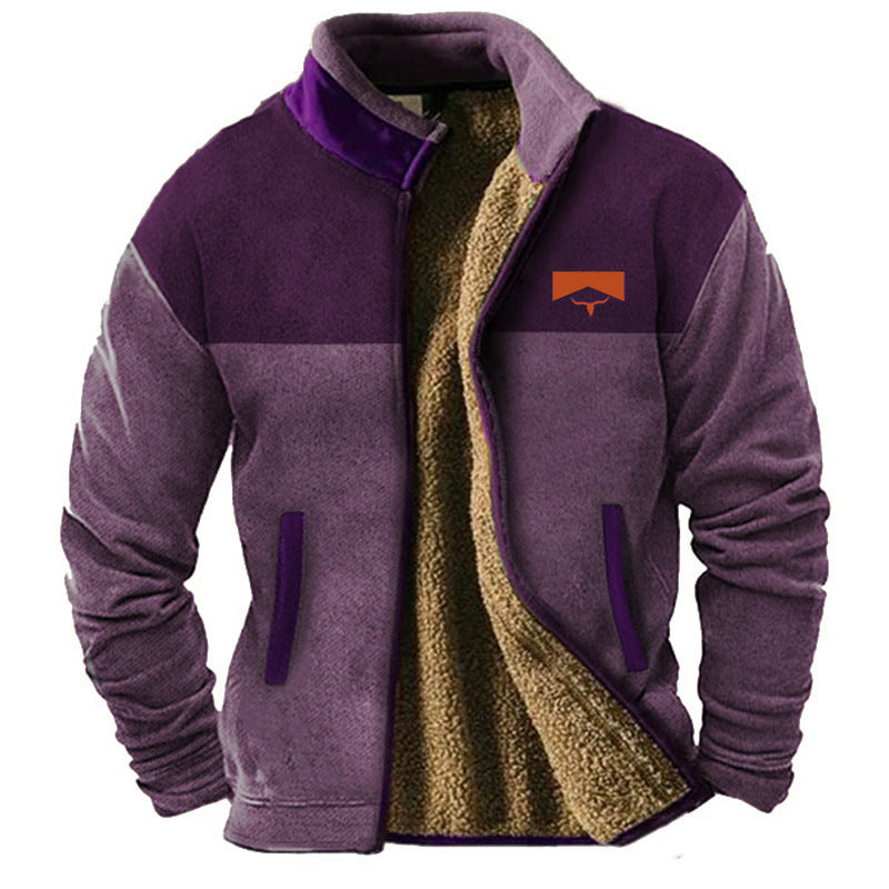 Casual fleece jack voor mannen