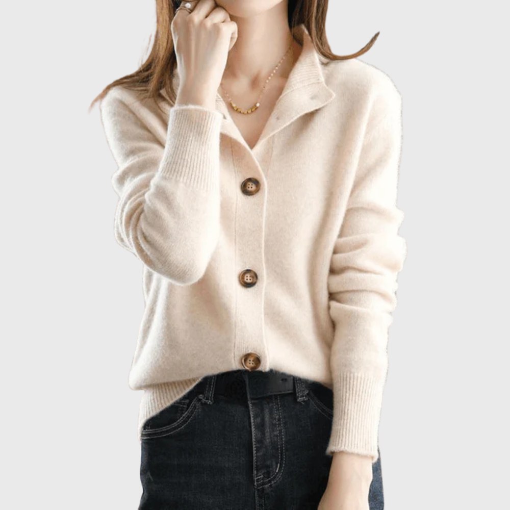 Luxe Gebreid Vest met Kraag