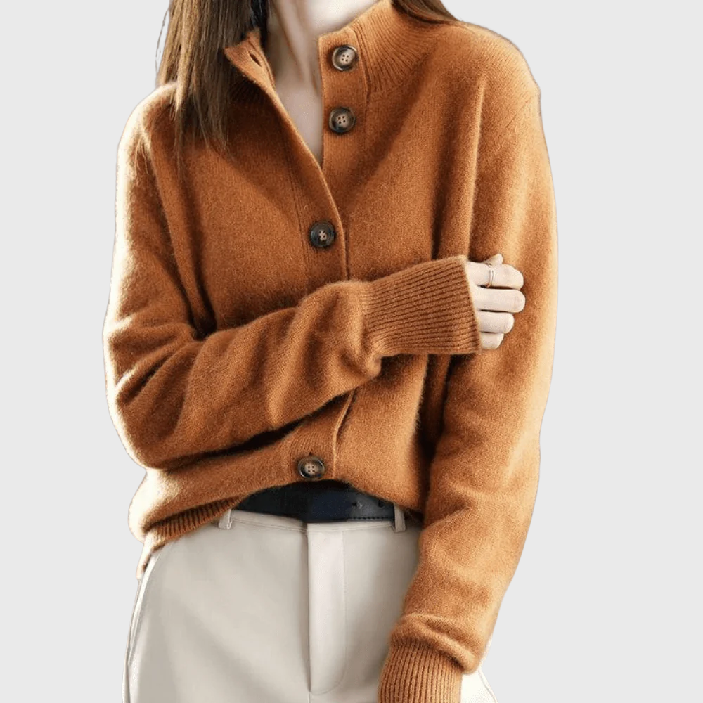 Luxe Gebreid Vest met Kraag