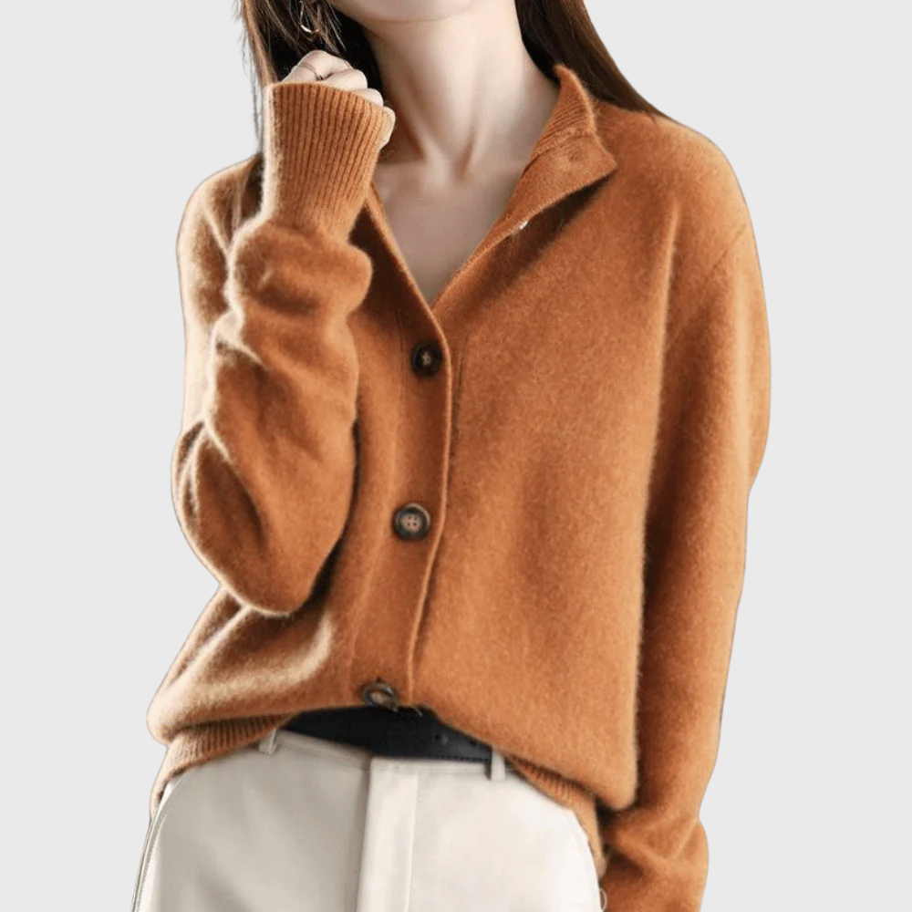Luxe Gebreid Vest met Kraag