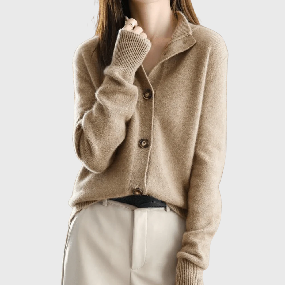 Luxe Gebreid Vest met Kraag