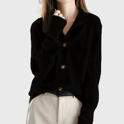 Luxe Gebreid Vest met Kraag