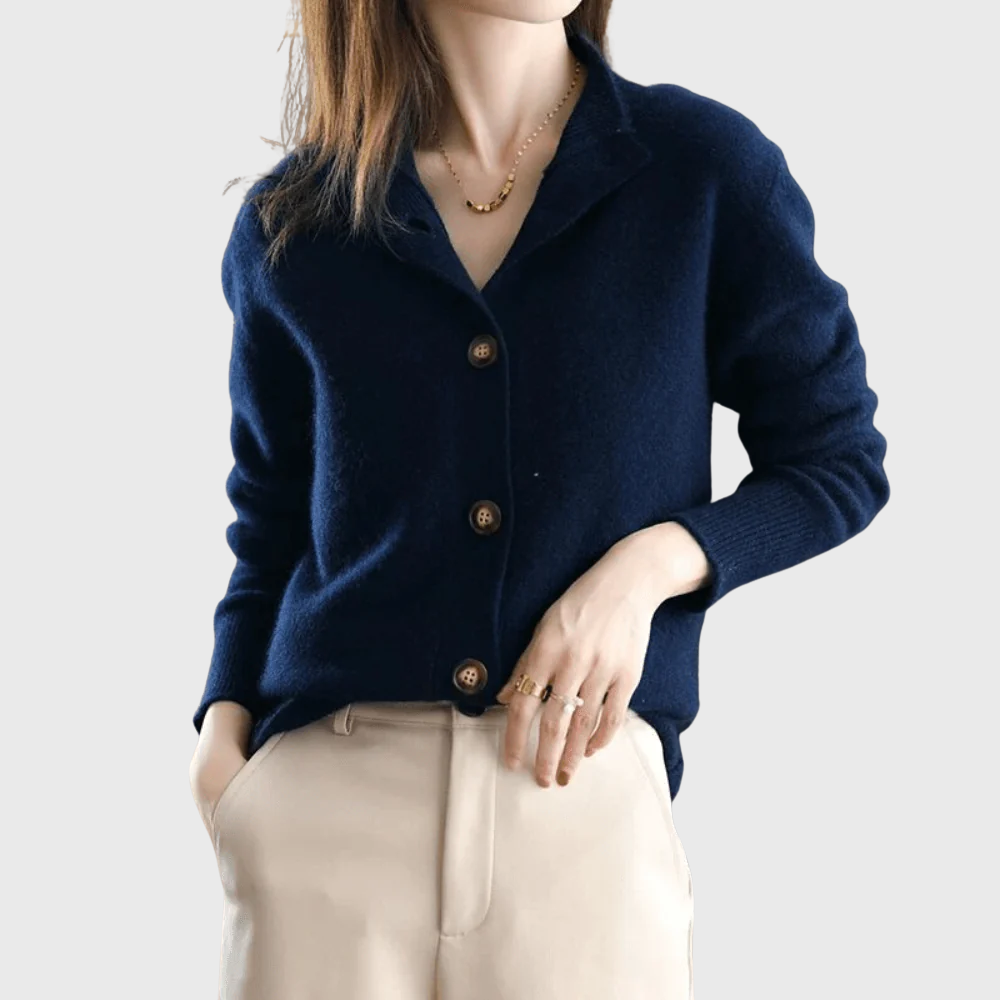 Luxe Gebreid Vest met Kraag