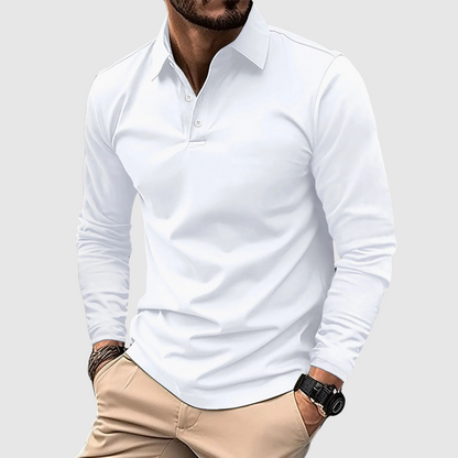 PREMIUM POLO  MET LANGE MOUWEN
