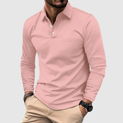 PREMIUM POLO  MET LANGE MOUWEN