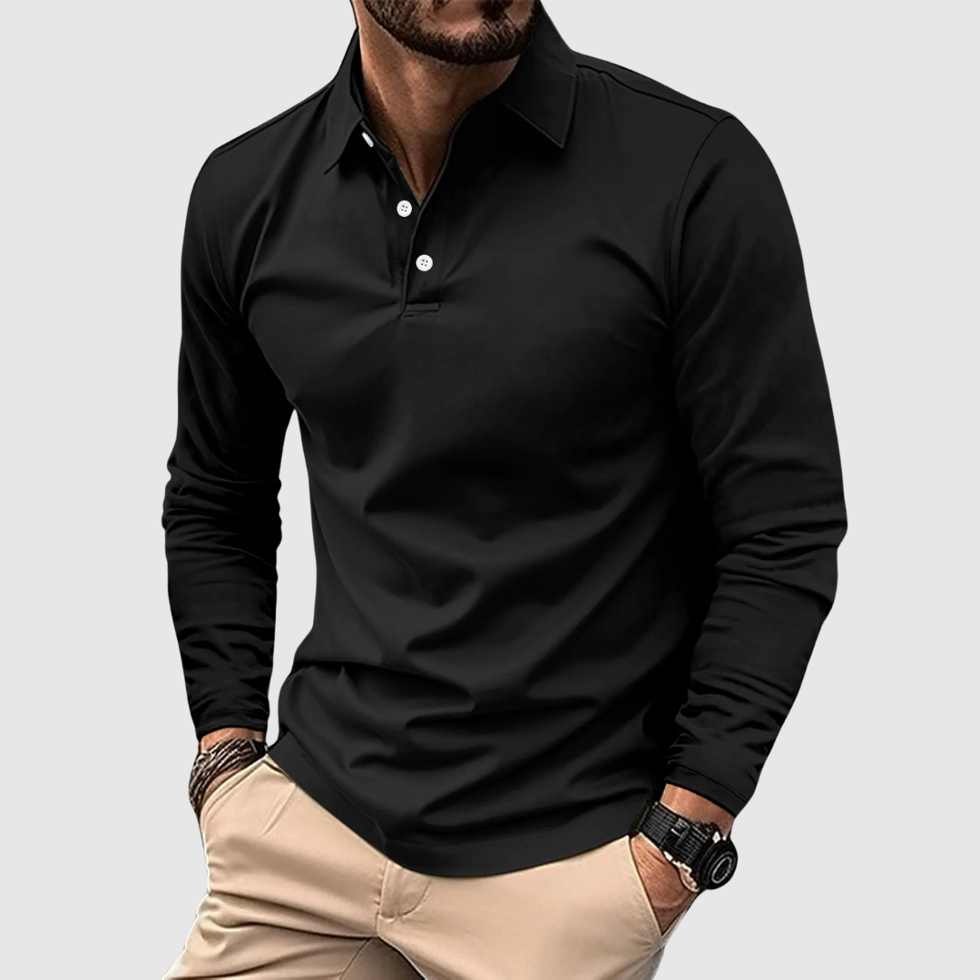 PREMIUM POLO  MET LANGE MOUWEN