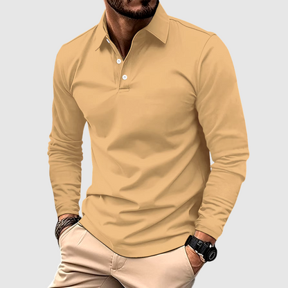 PREMIUM POLO  MET LANGE MOUWEN