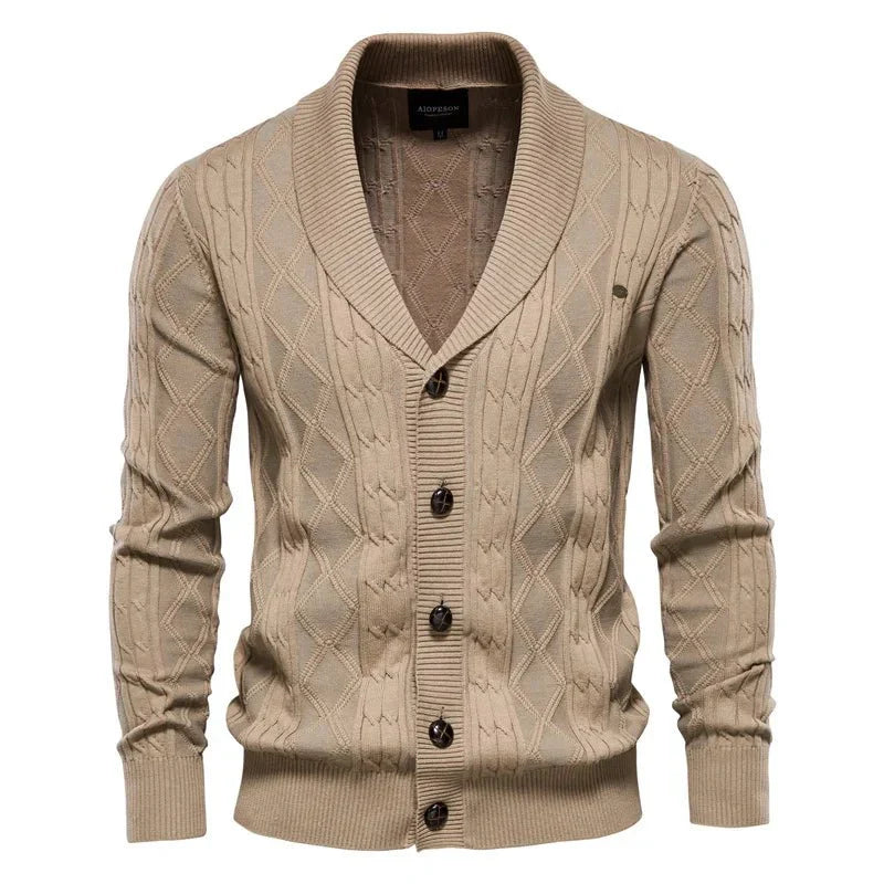 Heren-Cardigan met Knopsluiting
