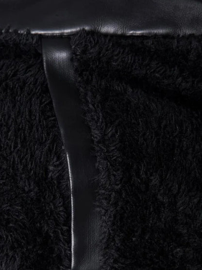 Vintage Leren Jas met Capuchon