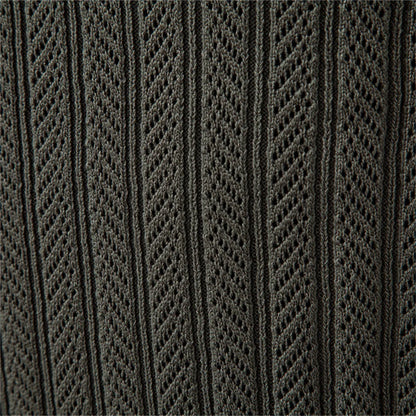 LUXE STRUCTUUR POLO MET RITS VOOR HEREN