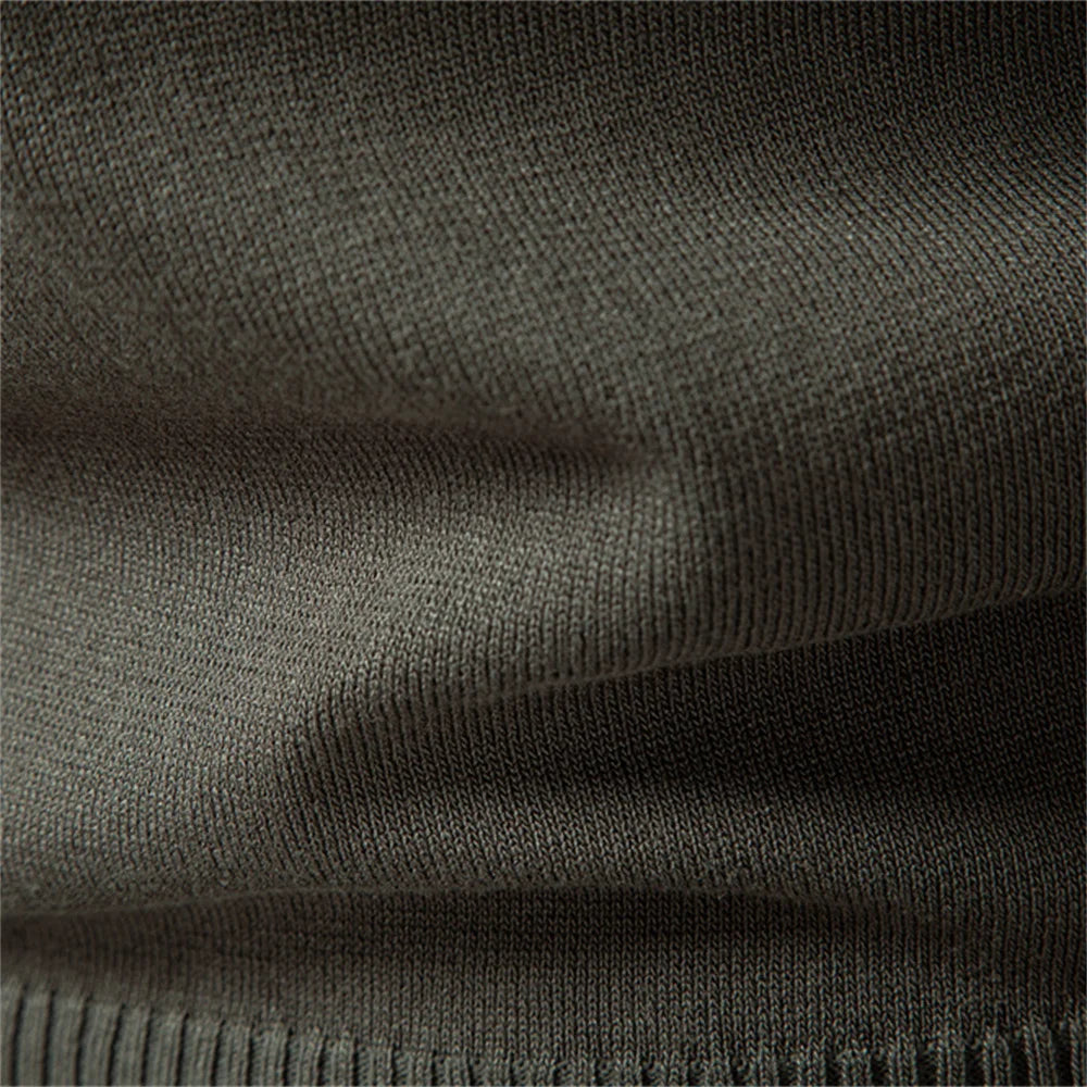 LUXE STRUCTUUR POLO MET RITS VOOR HEREN