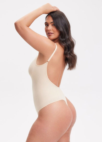 SmoothingSeamless Open-Back Thong Bodysuit