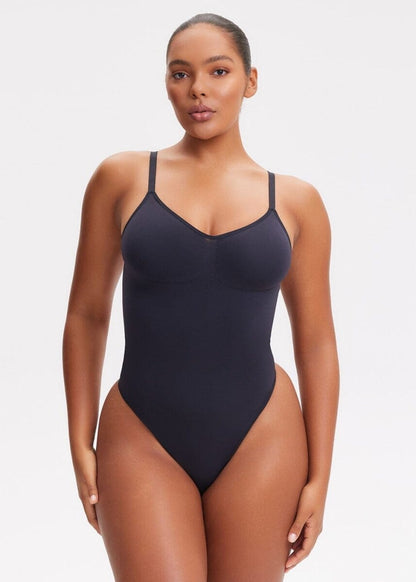 SmoothingSeamless Open-Back Thong Bodysuit