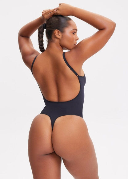 SmoothingSeamless Open-Back Thong Bodysuit