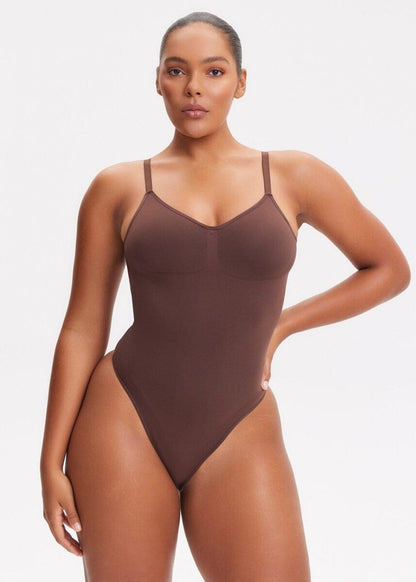 SmoothingSeamless Open-Back Thong Bodysuit