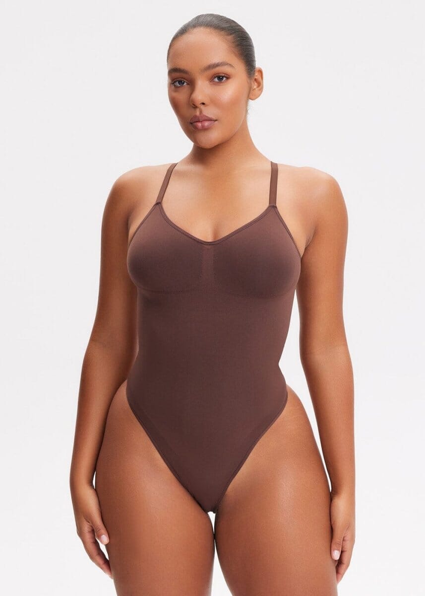 SmoothingSeamless Open-Back Thong Bodysuit