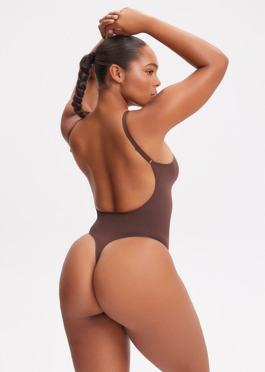 SmoothingSeamless Open-Back Thong Bodysuit