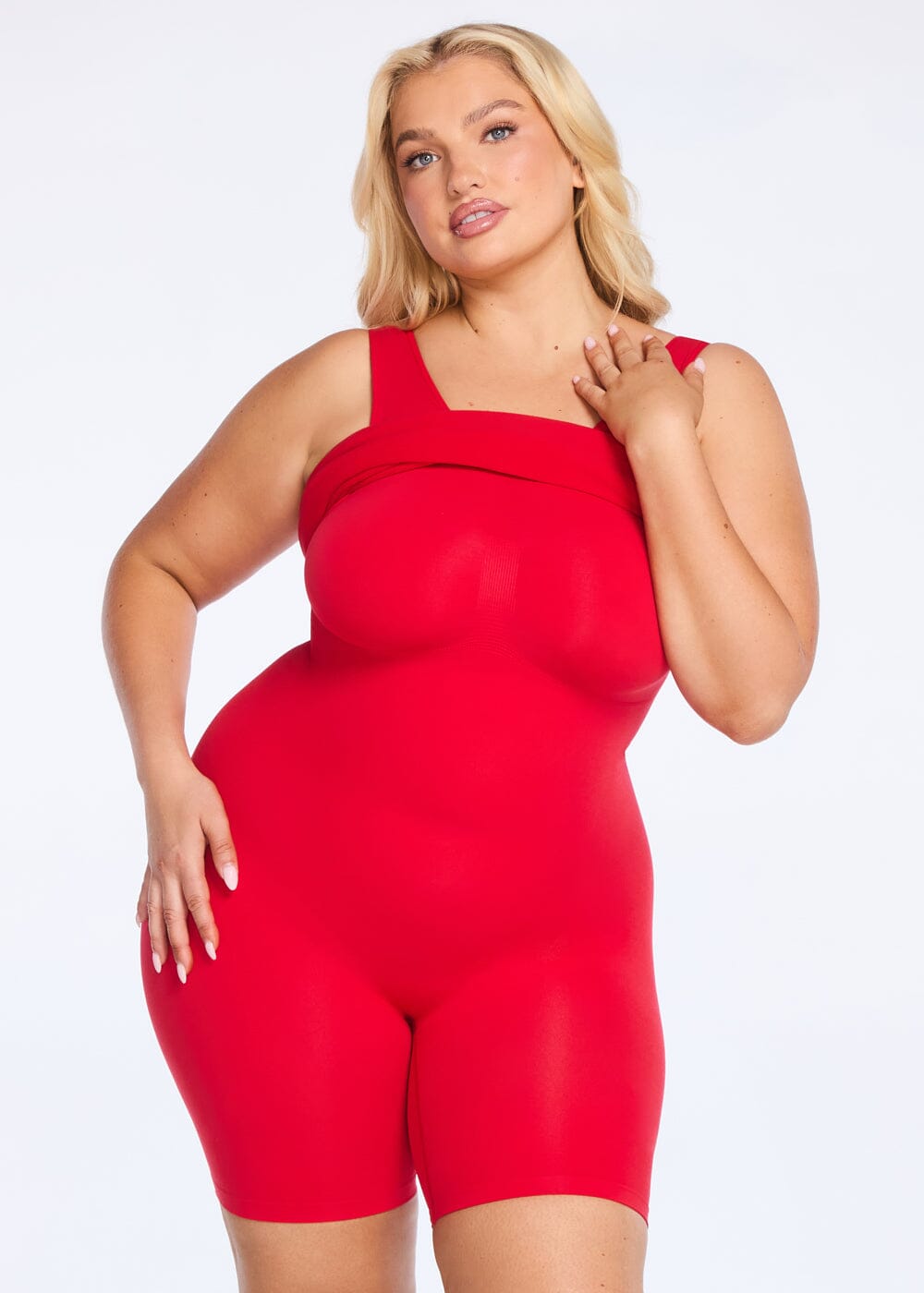 SecretSculpt Jersey Halter Midi Dress