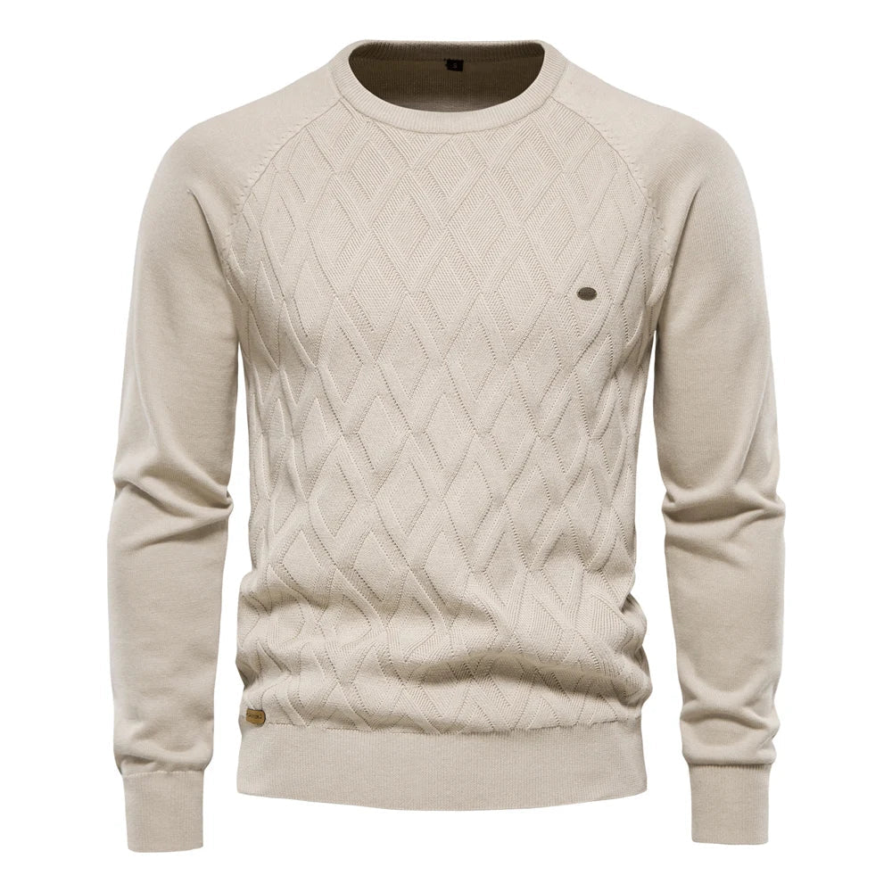 Herenpullover met Ruitpatroon