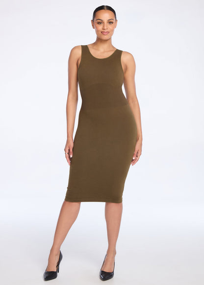 SecretSculpt Jersey Halter Midi Dress