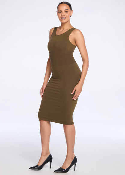 SecretSculpt Jersey Halter Midi Dress