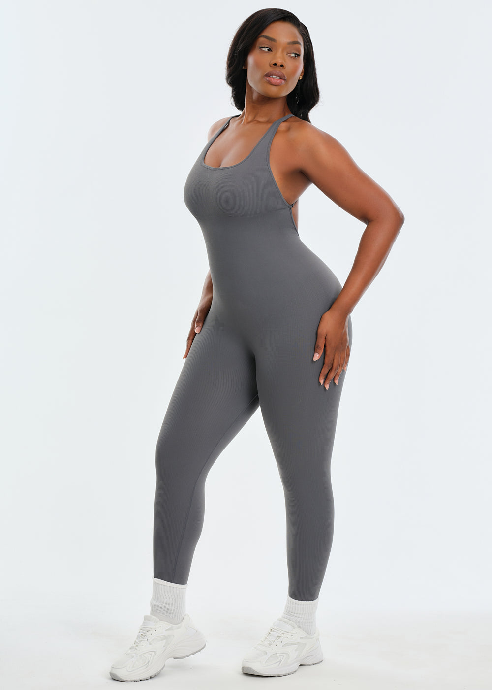 SnatchedKnit Backless Jumpsuit