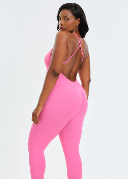 SnatchedKnit Backless Jumpsuit