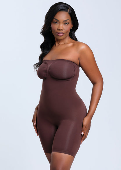 SmoothingSeamless Strapless Bodysuit Shorts