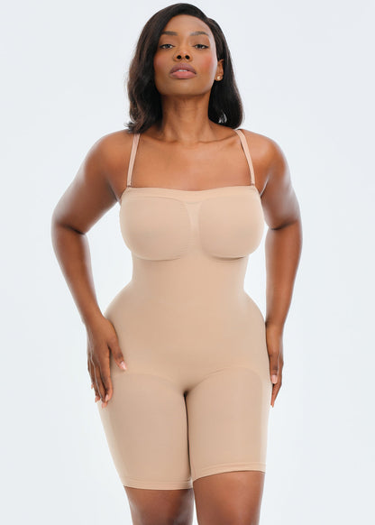 SmoothingSeamless Strapless Bodysuit Shorts