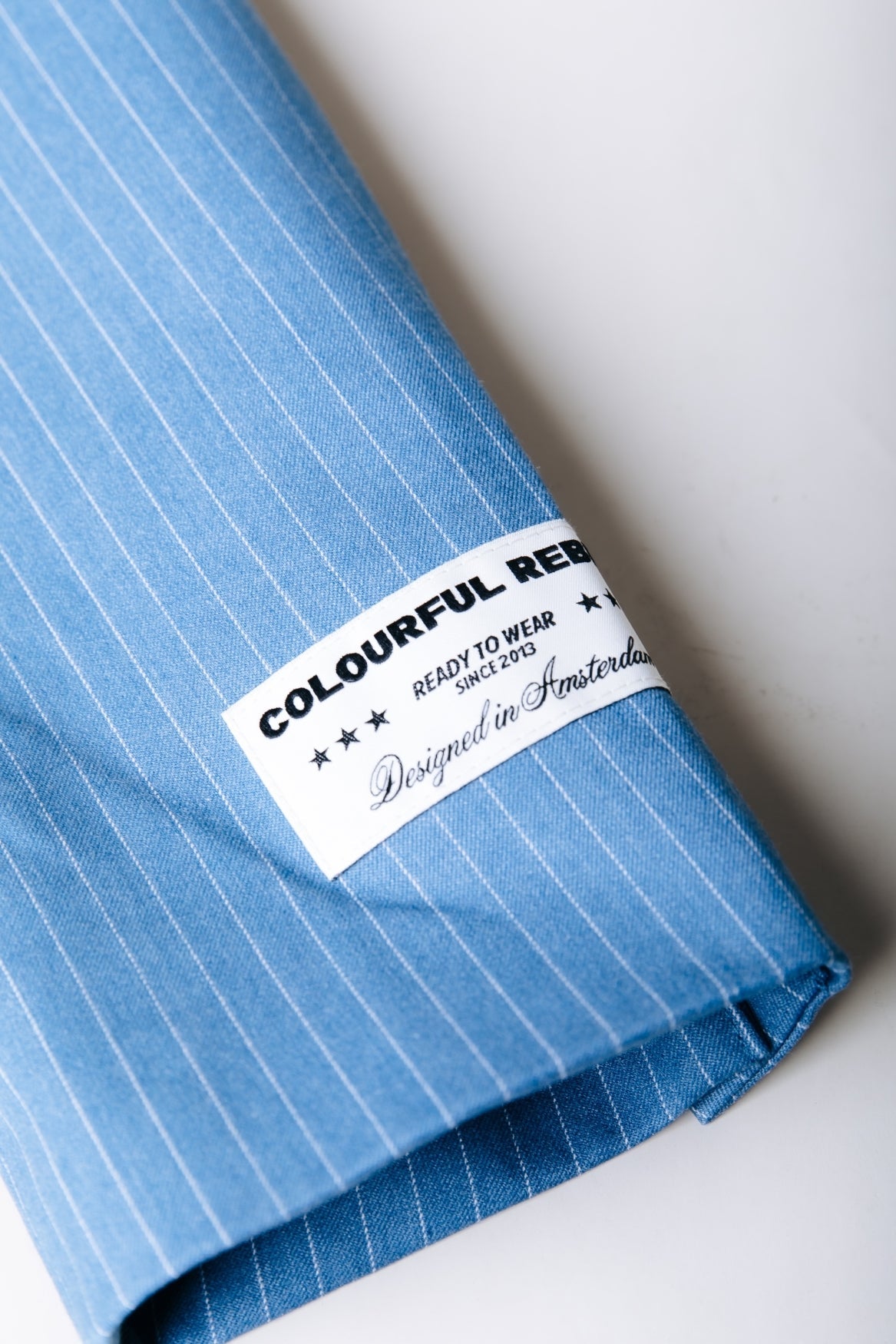 Jesra Pinstripe Melange Blazer | Mid grey blue