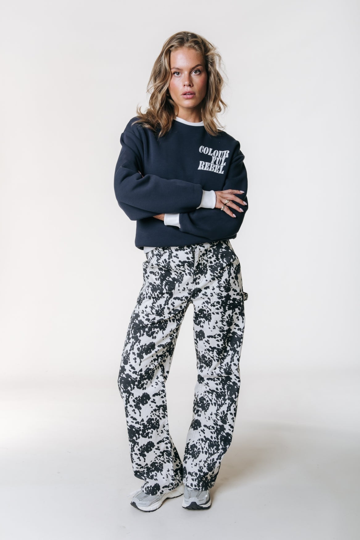 Tinsley Cow Denim Worker Pants | Beige