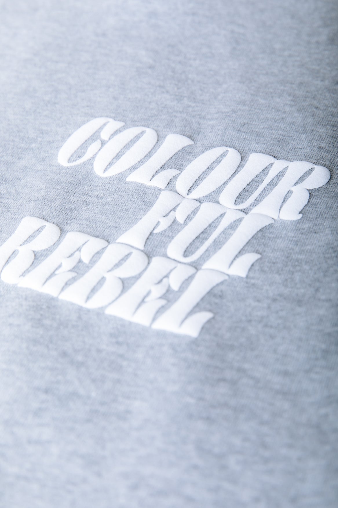 Poplin Cuff Sweat | Light grey melange