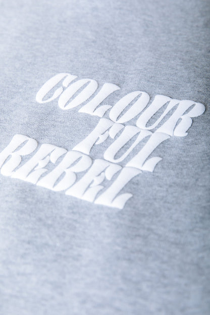 Poplin Cuff Sweat | Light grey melange
