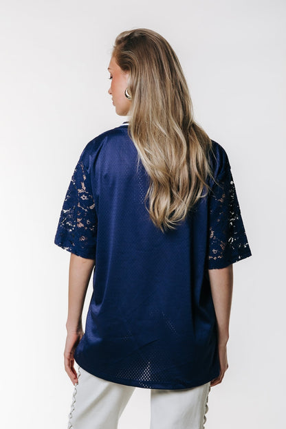 Tayla 33 Football T-shirt | Deep blue