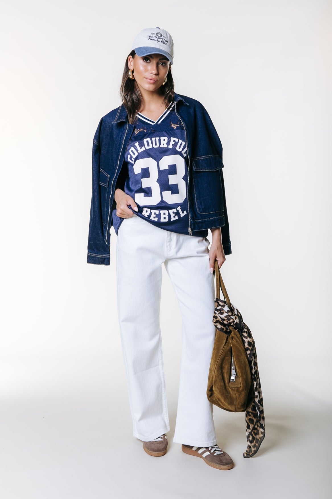Tayla 33 Football T-shirt | Deep blue