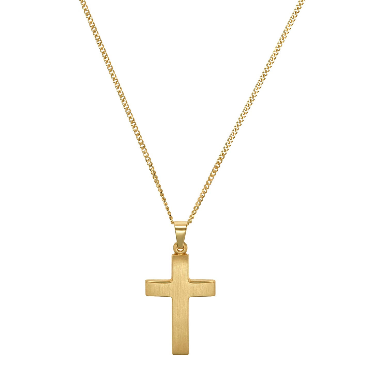 KRUIS FROSTED KETTING 333 GOUD