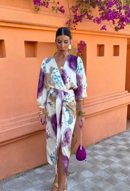 Ameline  | Elegante V-hals jurk