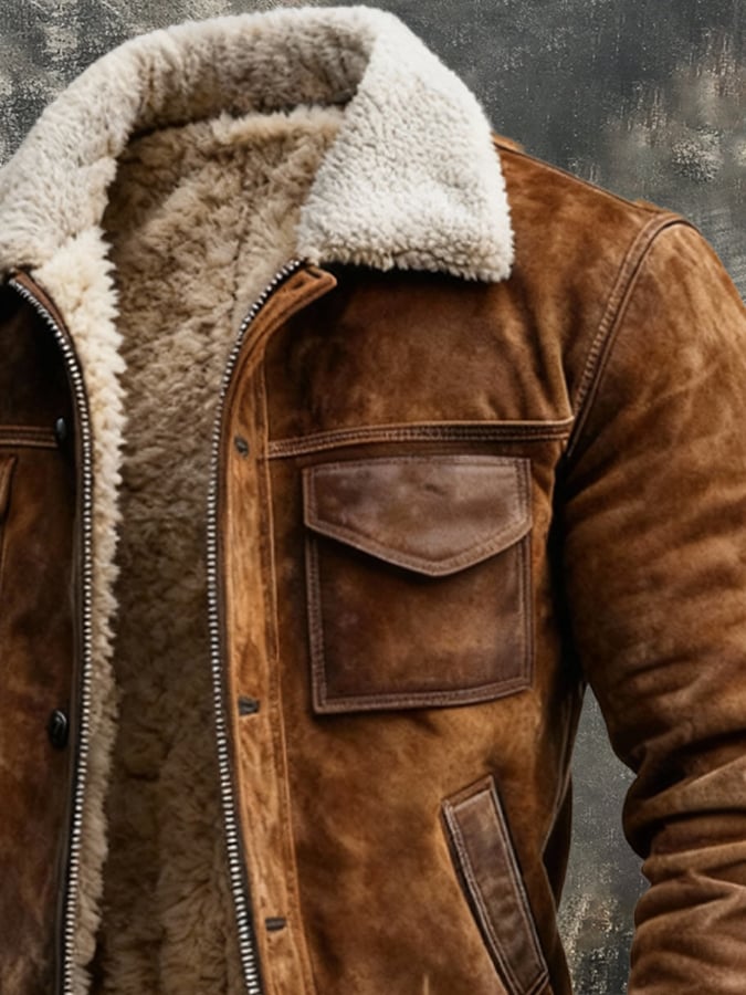 GIANNI™ | GIACCA IN PELLE SHERPA