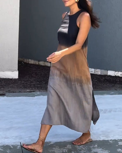 Modieuze Mouwloze Jurk