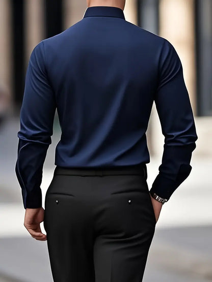 Slim Fit Overhemd met Luxe Uitstraling