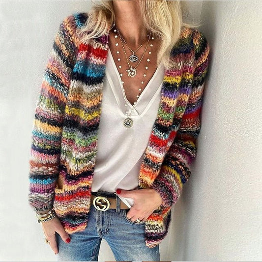 LUCIA | Multicolor Cardigan Warm en Veelzijdig – Nieuw Trendy Binnengekomen