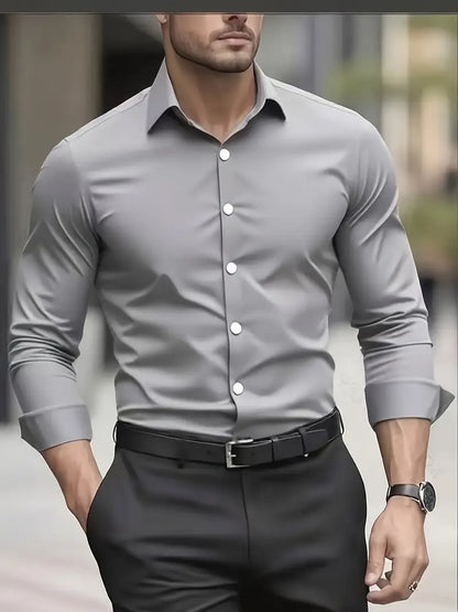 Slim Fit Overhemd met Luxe Uitstraling