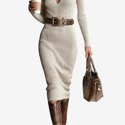 YARA™ | Ribbeljurk met Flatterende Taille en Tijdloze Elegantie voor Dag en Avond