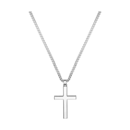 KRUIS KETTING 925 ZILVER GERHODINEERD