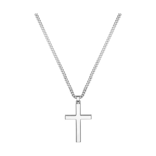KRUIS KETTING 925 ZILVER GERHODINEERD