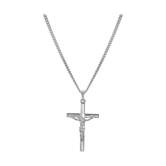 CROSS BODY KETTING 925 ZILVER GERHODINEERD