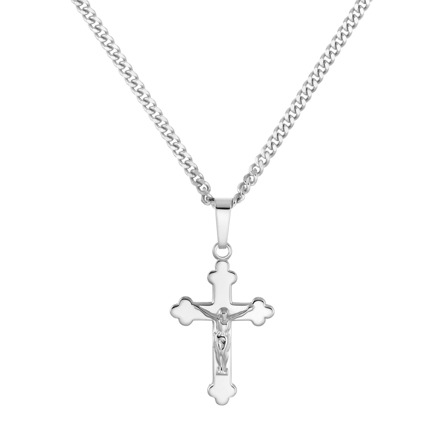CROSS BODY KETTING 925 ZILVER GERHODINEERD